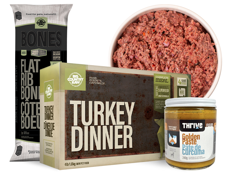 Custom Meal Planning - Turkey Dinner, Flat Rib Bone, Golden Paste